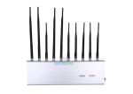 VHF UHF Cell Phone Wifi Jammer 10 Bands High Gain Antenna For School / Military