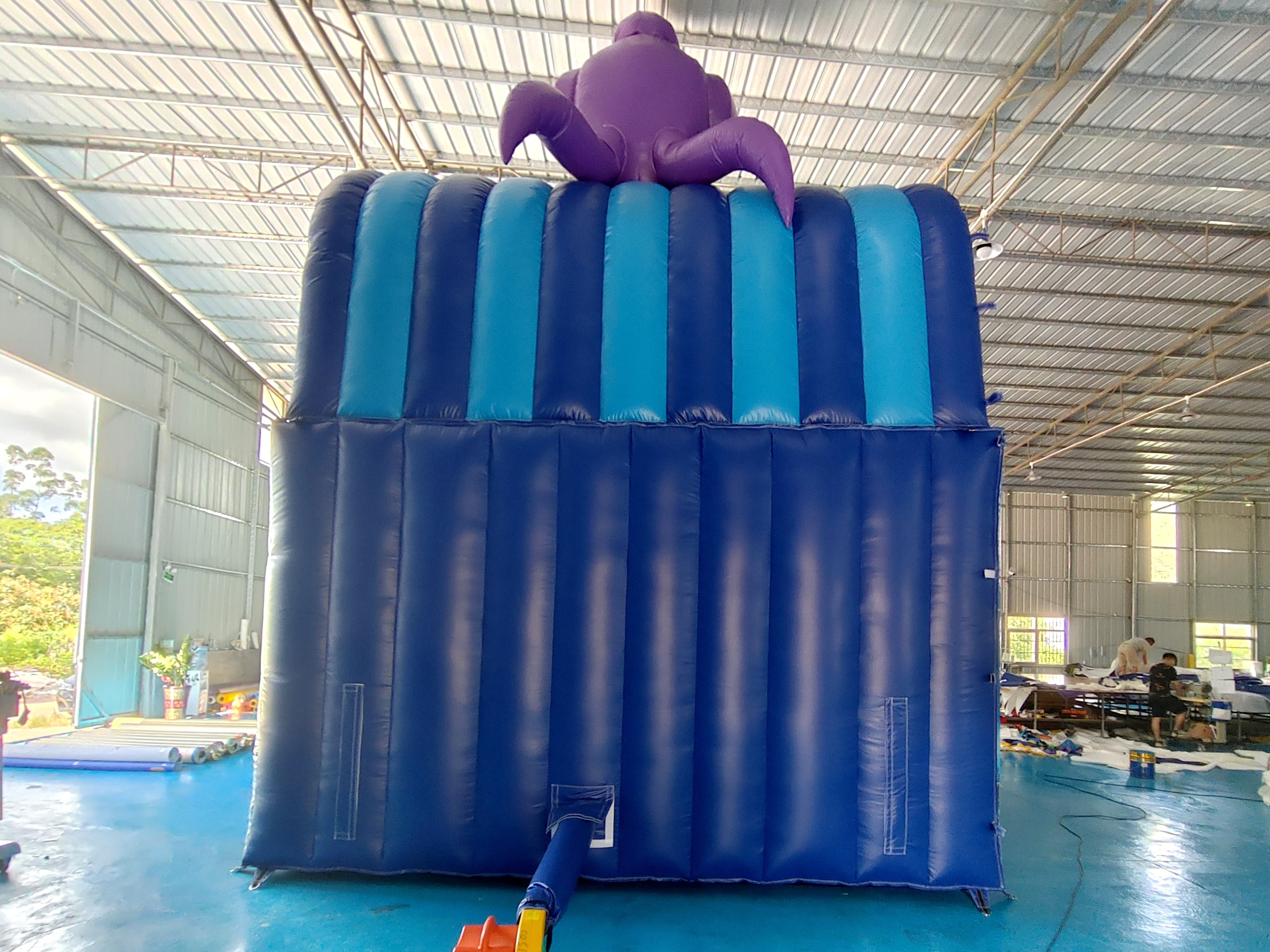 New Design Popular Inflatable Slide Ocean Octopus Cartoon Party Inflatable Dry Double Slides For Kids And Adults