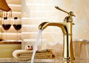 Quality Luxury Style Gold Bathroom Faucet ROVATE Special Three Layers Construction wholesale