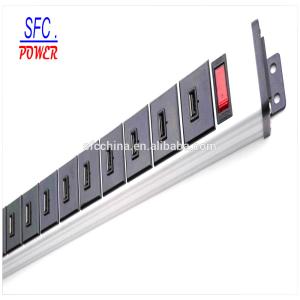 Quality ETL FCC CE Approved alu- alloy 5V 2.1A USB 9 port charger wholesale