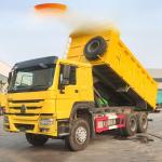 10 Wheels 371hp 6x4 Used 25 Ton Howo Dump Truck With Cargo Tank Length 5.3-6.2M