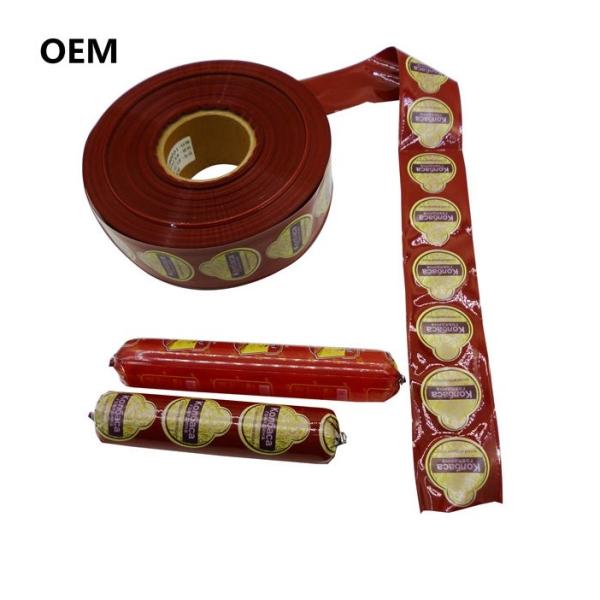 Flexography printing plastic casings Custom LOGO casings Vienna sausage plastic
