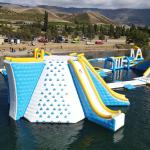 EN ISO25649 0.9mm PVC Floating Inflatable Water Park Games