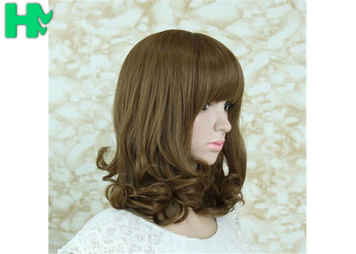 Short Wave Bob Hair Synthetic Hair Wigs Fiber Natural Look Wigs For Women