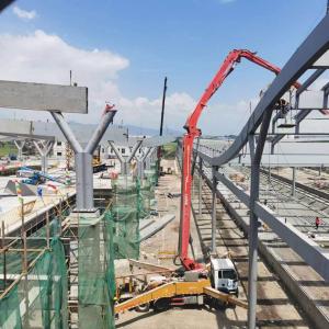 Quality Q235 Steel Frame Roof Structure For Jakarta Bandung High Speed Railway wholesale