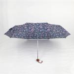21 inch low costs promotional full color printing pongee 3 fold umbrella