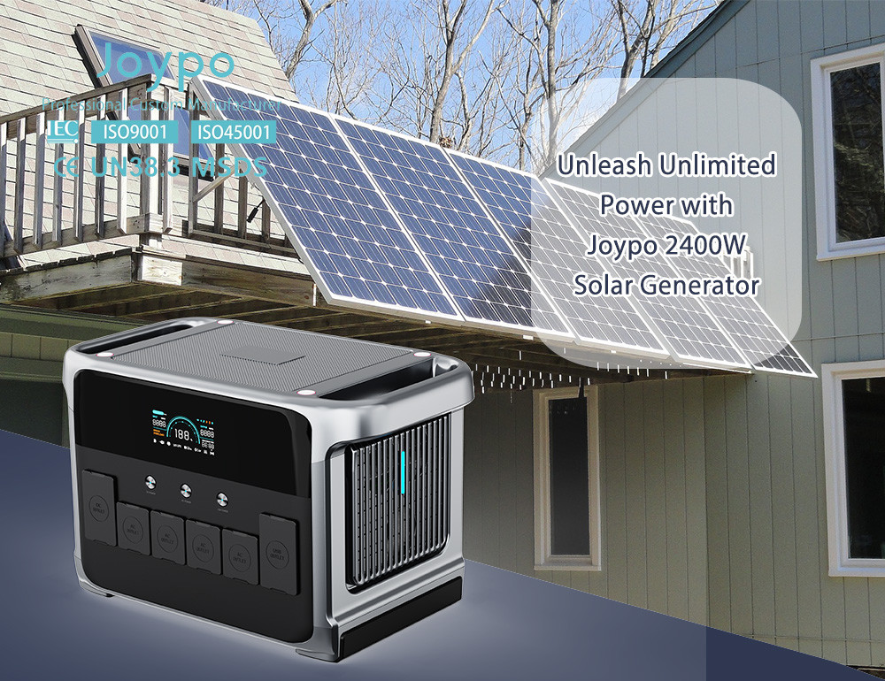 LiFePO4 Battery 2400W UPS Backup Power System 2kva 110V 220V Solar Generator for Quiet Residential