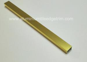 Quality Shiny Gold Listello Tile Trim Aluminium Material Decorative Strip 15mm X 10mm wholesale