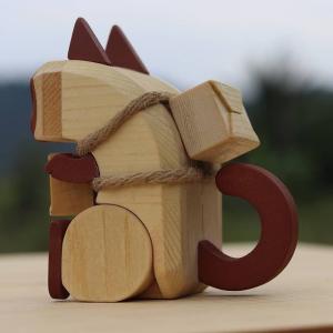 Quality OEM Size Wood Carving Sculpture , Carved Wood Animal Sculptures wholesale
