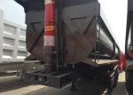 Black Color Hydraulic 3 Axles Semi Truck Flatbed Trailer Transport Cargo