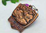 Sandblasting Relief Zinc Alloy Metal Medal For Running Event