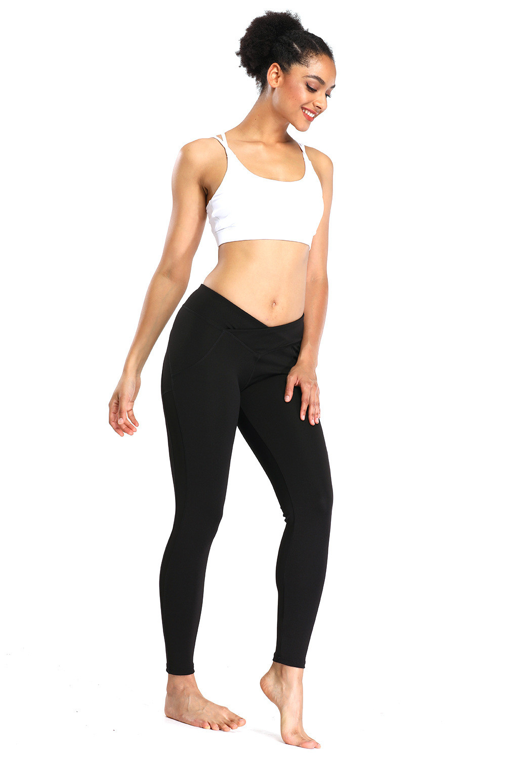 Black Sexy High Waisted Yoga Pants Sport Fitness Leggings