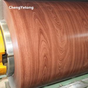 Quality Wood Grain Prepainted Aluminium Coil HDP Coating For Bus Station Decoration wholesale