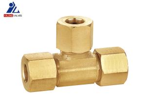 Quality ODM 3 Way Brass Fittings ISO14001 Male Brass T Fitting wholesale