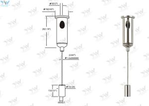 Quality Adjustable Hanging Kits Suspension Wire Light Fittings Mounting Hardware wholesale