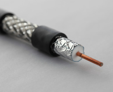 RG11 Quad Shielded CATV Coaxial Cable 14 AWG CCS AL Braiding CM Rated PVC Jacket
