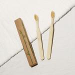Natural sustainable bamboo toothbrush Set Charcoal Soft Bristle Toothbrush