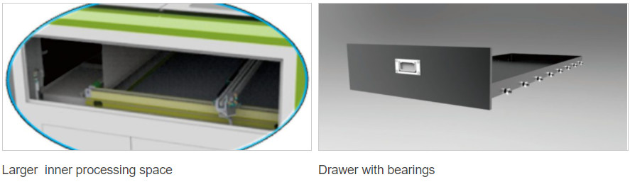 Water Cooling CO2 Textile Fabric Laser Cutting Machine 100 Watt