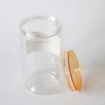 Custom Round Bottom Candy Cookie Jar Wide Mouth PET Plastic Jar