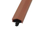 Red Brown Color Wooden Door Seal Strips TPE Weatherstripings Door Sealing Strips