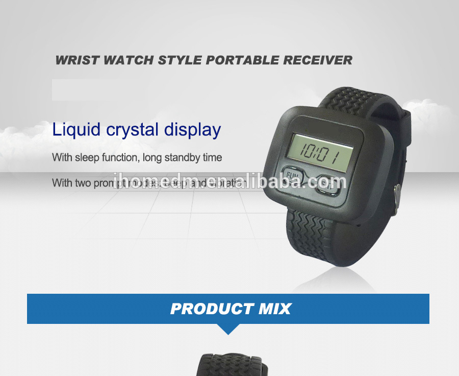 Liquid crystal display waterproof wrist watch with long standby time