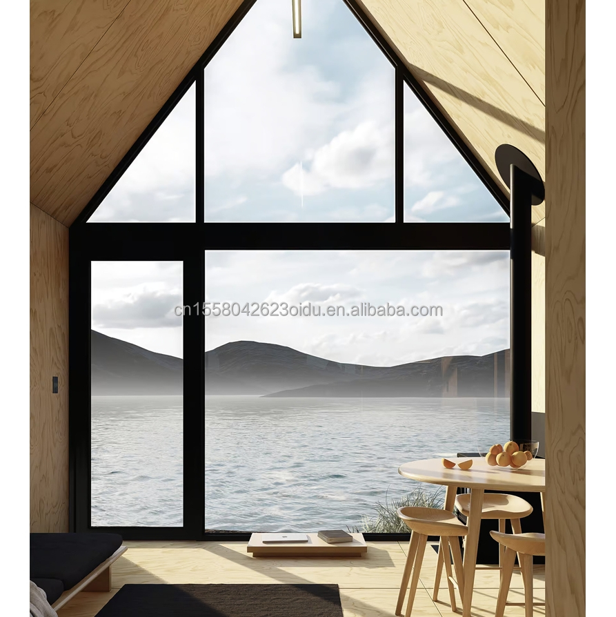 Hotel Triangular Container House with Prefabricated Steel Structure and Sandwich Panel Walls 50/75/100mm Wave Panels