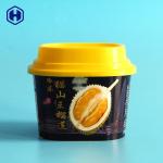 Square IML Plastic Containers 300ml 10OZ King Cover Frozen Food Packaging