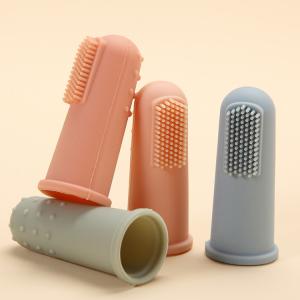Quality Baby Silicone Finger Toothbrush Oral Cleaner Kit For 3 Months + wholesale