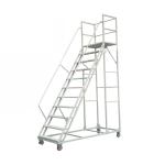 5 Foot 6 Foot Mobile Safety Step Ladder For Truck Wheels Platform Heavy Duty