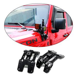 Quality Off Road Car Parts Wrangler JL Accessories A Pillar Light Hood Mount Bracket for Jeep wholesale