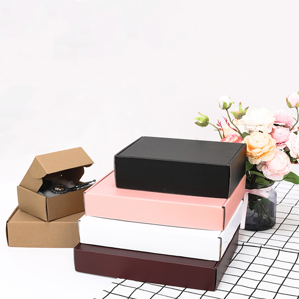 Gold Foil Stamping Corrugated Carton Paper Box For Gift Packaging