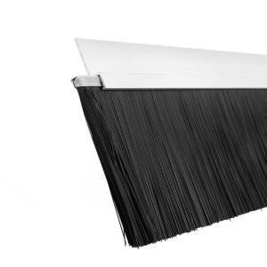 Quality Wind Proof Door Bottom Brush , Galvanized Aluminum Base Under Gate Brushes wholesale