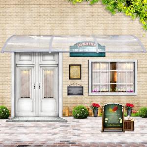Quality Toldos Diy Clear Polycarbonate Awning , Aluminum Door Awnings Rain Cover Eaves wholesale