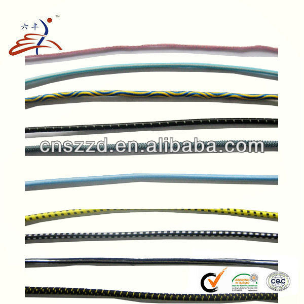 Round 3mm Cotton Drawstring Cord Nylon Fabric Bungee Cord