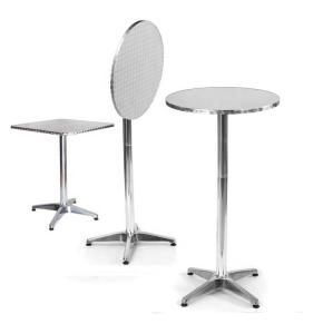 Quality Square Foldable Bar Height Table Indoor Outdoor Pub High Bistro Bar Table wholesale