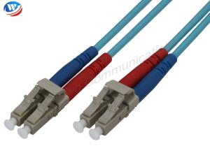 Quality CATV LC To LC Single Mode Fiber Patch Cable 50/125 Duplex OM3 Fiber Jumpers wholesale