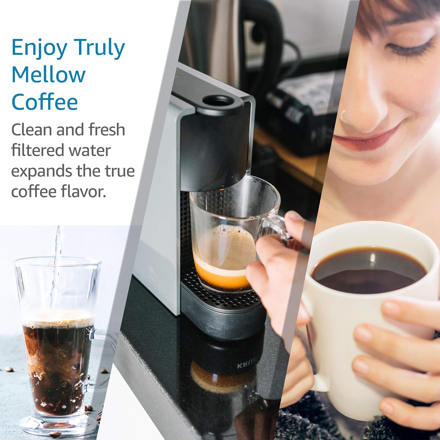 NO App-Controlled Coffee Water Filter Replacement for De'L/onghi 2 months Filter Life