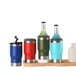 Stylish 360ml Personalized Insulated Beer Can Holder Double Wall Stainless Steel