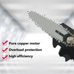 6 Inch 300W Battery Portable Chain Saw Machine Handhold Electric Wood Cutting