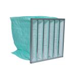 Aluminum Frame HVAC F6 Synthetic Fiber Pocket Bag Air Filters With 6 Pockets