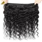 Tangle Free Gradient Deep Wave Virgin Human Hair Bundles Extensions