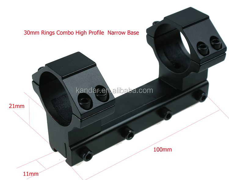 Aluminium Alloy One Piece Offset Low Profile Ring 25.4mm Scope Mount L2303 for Optic Sight 1 Inch Ring