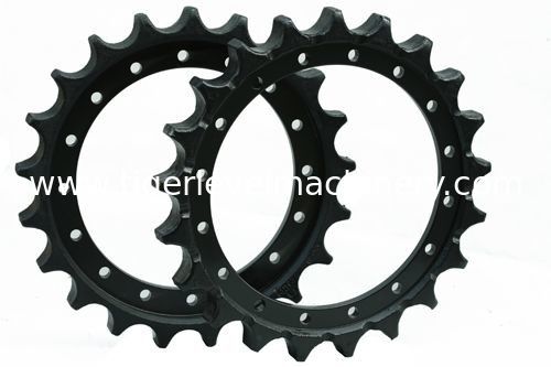 Aftermarket Undercarriage Excavator Spare Parts Sprocket Wheel Yellow / Black Color