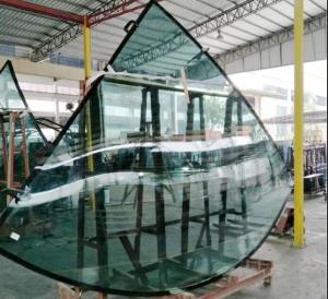 Quality Custom Curved Tempered Glass 6mm Toughened Laminated Glass Panels wholesale