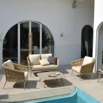 Outdoor Furniture Weaving Sectional Rattan Garden Sofa Set for Hotel Restaurant