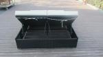 Hand-Woven Rattan Sun Lounger , Outdoor Garden Lounge Chair