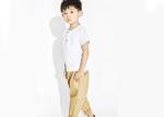 Toddler Boy Summer Clothes , White And Khaki Boys Shirt And Pant Woven Cotton