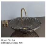 Crystal Glass Transparent Wash Basin Countertop Art Hotel Bathroom