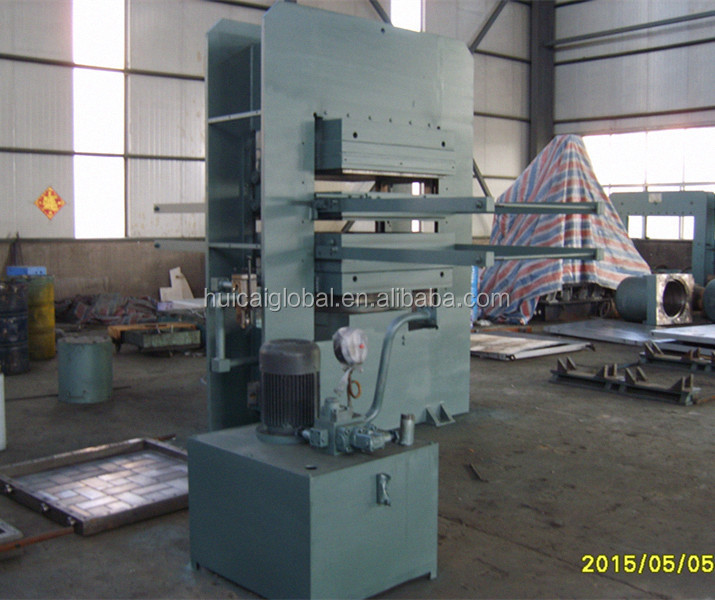 Plate Vulcanizing Press for Rubber Flooring Tiles Manufacturing Process XLB-1100*1100