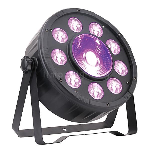 9+1 High Brightness 30W RGB 3in1 LED Wash Disco Party Stage Plastic Flat Par